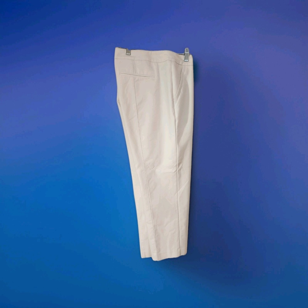 So‎ Slimming by Chico's Women's White High-Rise Pull-On Cropped Pants Size 3